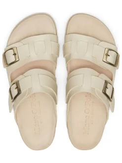 Pantoletten in Creme><noscript><img width=
