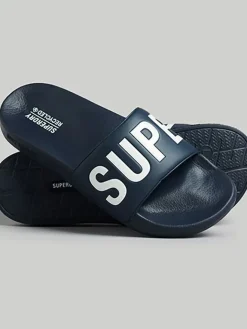 Superdry Hausschuhe|Sandalen & Pantoletten^Pantoletten in Dunkelblau