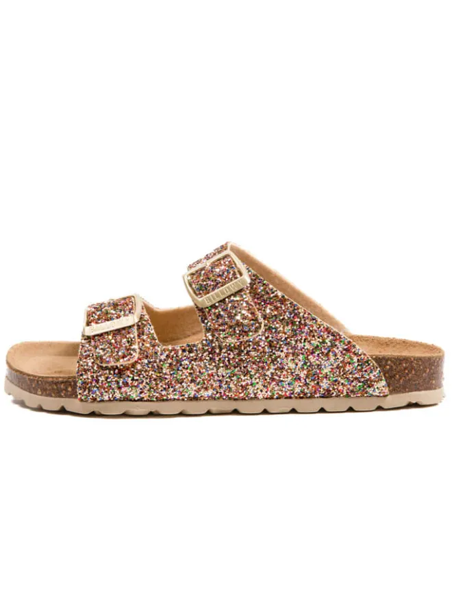 billowy Clogs & Pantoletten^Pantoletten in Gold