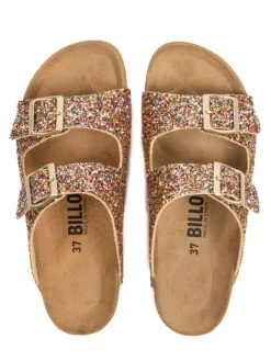 billowy Clogs & Pantoletten^Pantoletten in Gold
