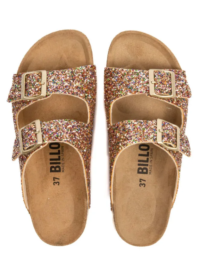 billowy Clogs & Pantoletten^Pantoletten in Gold