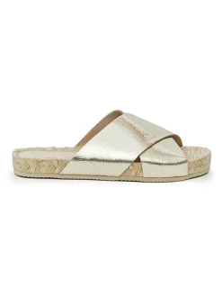 Mandel Clogs & Pantoletten^Pantoletten in Gold
