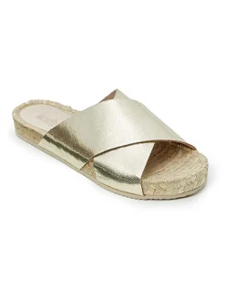 Mandel Clogs & Pantoletten^Pantoletten in Gold