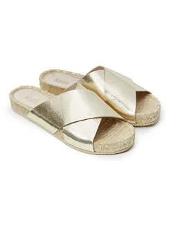 Mandel Clogs & Pantoletten^Pantoletten in Gold