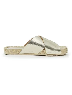 Mandel Clogs & Pantoletten^Pantoletten in Gold