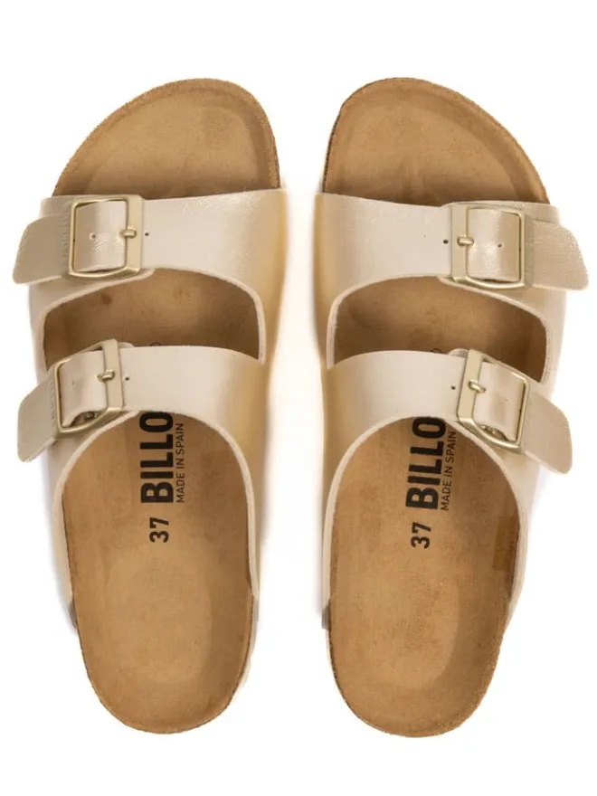 billowy Clogs & Pantoletten^Pantoletten in Gold