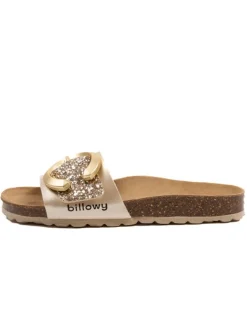 billowy Clogs & Pantoletten^Pantoletten in Gold