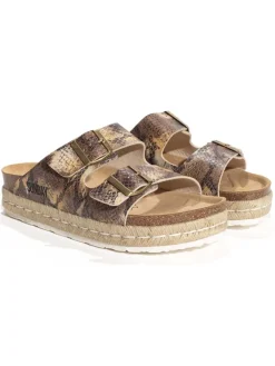 Sunbay Clogs & Pantoletten^Pantoletten in Gold/ Beige