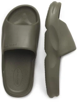 Pantoletten in Khaki><noscript><img width=