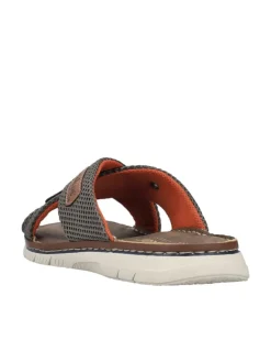Pantoletten in olive/nuss>rieker Discount