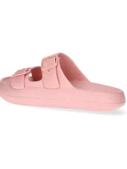C'M Clogs & Pantoletten^Pantoletten in Rosa