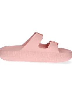 C'M Clogs & Pantoletten^Pantoletten in Rosa