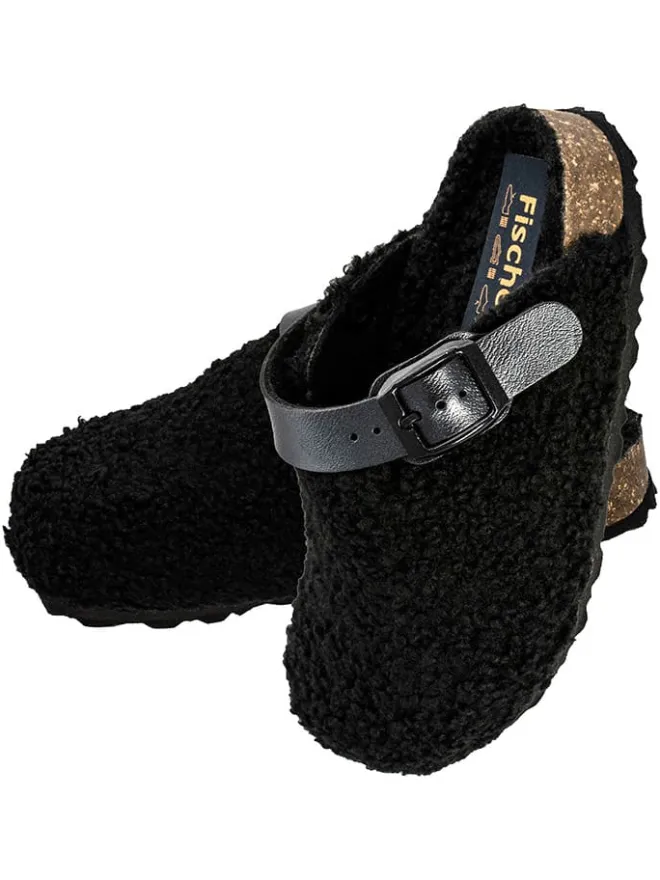 Fischer Markenschuh Clogs & Pantoletten·Pantoletten^Pantoletten in Schwarz
