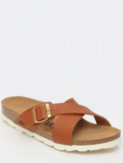 Sunbay Clogs & Pantoletten^Pantoletten "Iris" in Camel
