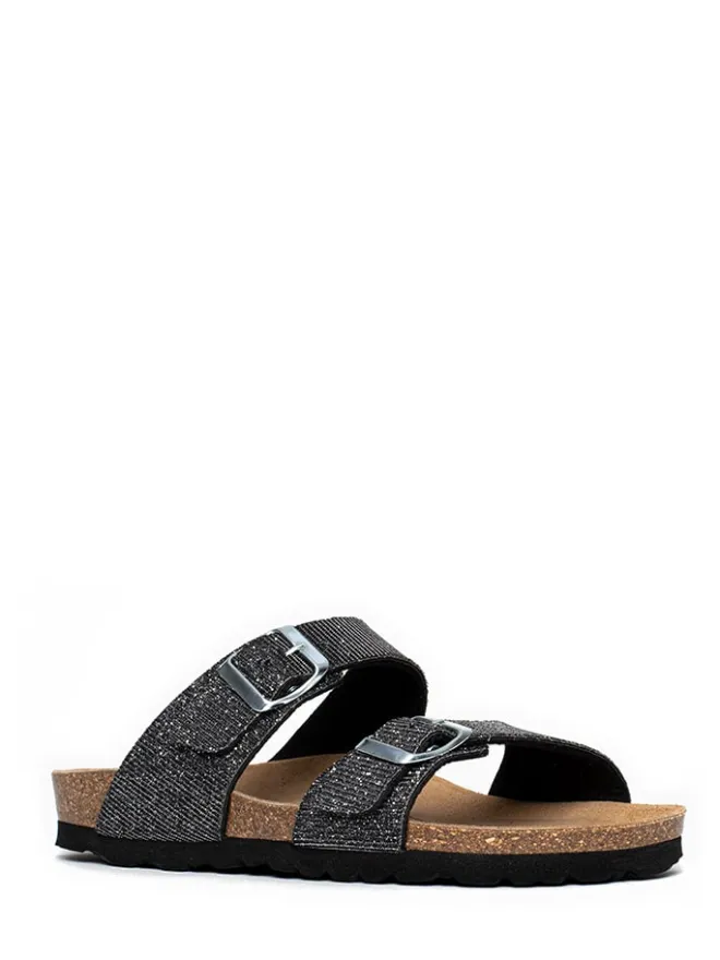 Sunbay Clogs & Pantoletten^Pantoletten "Trefle" in Anthrazit