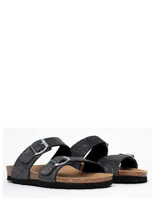 Sunbay Clogs & Pantoletten^Pantoletten "Trefle" in Anthrazit