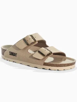 Sunbay Clogs & Pantoletten^Pantoletten "Trefle" in Beige