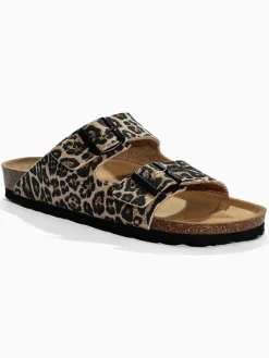 Sunbay Clogs & Pantoletten^Pantoletten "Trefle" in Braun/ Beige