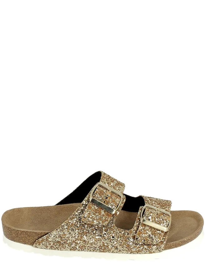 Pantoletten "Trefle" in Gold>Sunbay Discount