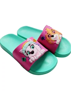 Paw Patrol Clogs & Pantoletten·Pantoletten^Badelatschen Skye und Everest Badeschlappen Badesandalen in türkis