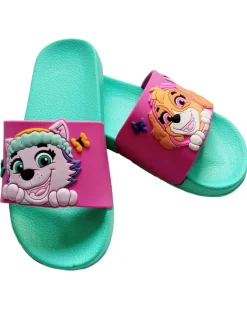 Paw Patrol Clogs & Pantoletten·Pantoletten^Badelatschen Skye und Everest Badeschlappen Badesandalen in türkis