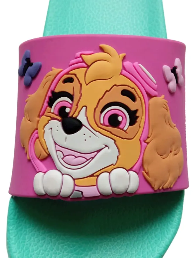 Paw Patrol Clogs & Pantoletten·Pantoletten^Badelatschen Skye und Everest Badeschlappen Badesandalen in türkis