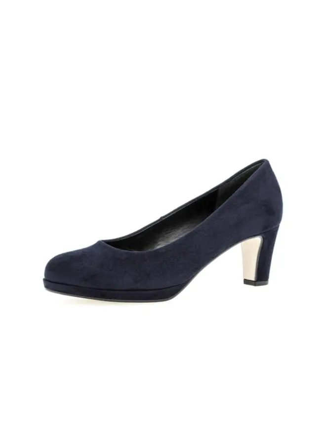 Plateau Pumps in blau>Gabor Hot