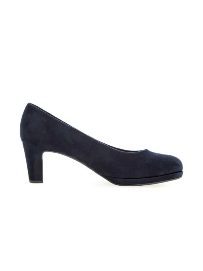 Plateau Pumps in blau>Gabor Hot
