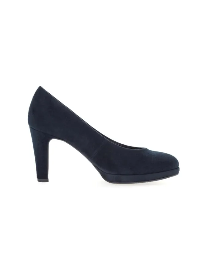 Plateau Pumps in blau>Gabor Hot