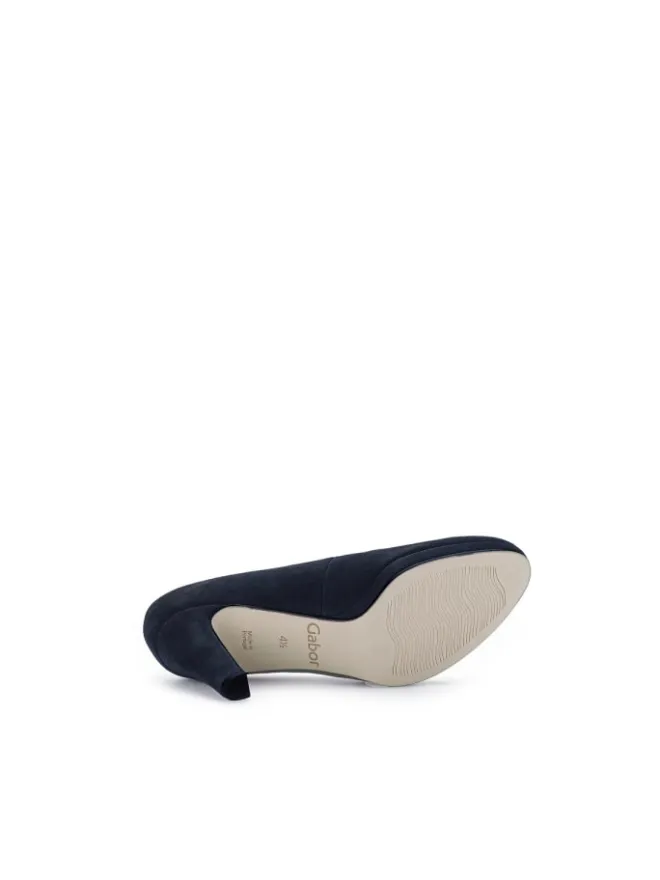 Plateau Pumps in blau>Gabor Hot