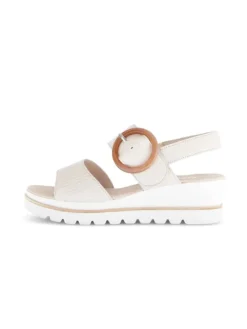 Gabor Sandalen^Plateau Sandalen in beige