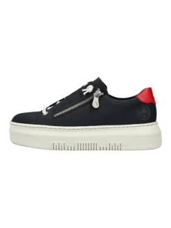Plateau Schnürschuhe in Blau><noscript><img width=