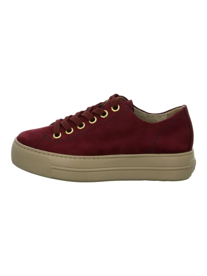 Paul Green Schnürschuhe^Plateau Schnürschuhe in Rot