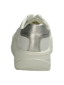 Plateau Schnürschuhe in Weiß><noscript><img width=