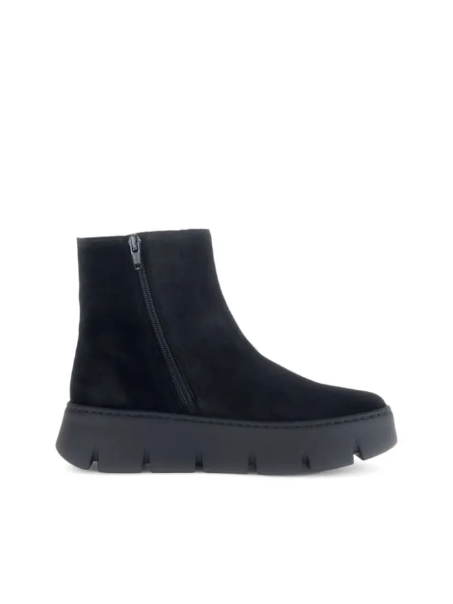 Plateau Stiefeletten in schwarz>Gabor Discount