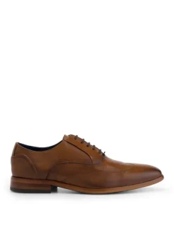 DENBROECK Schnürschuhe^Platt St. in Cognac