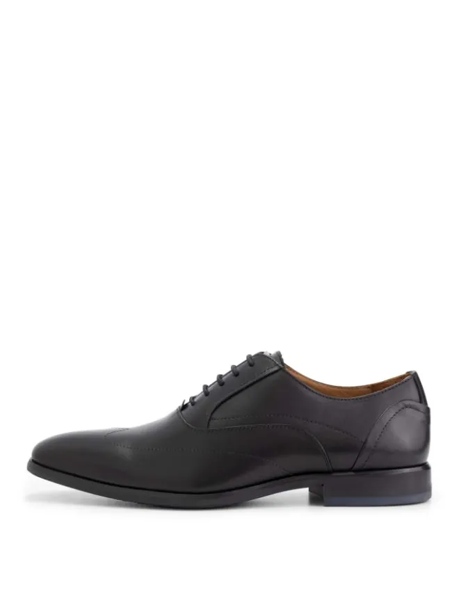 DENBROECK Schnürschuhe^Platt St. in Schwarz