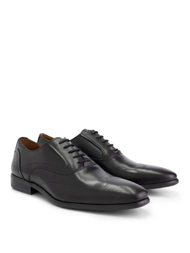 DENBROECK Schnürschuhe^Platt St. in Schwarz