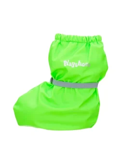 Playshoes Gummistiefel^Regenfüßlinge mit Fleece-Futter in Neongrün
