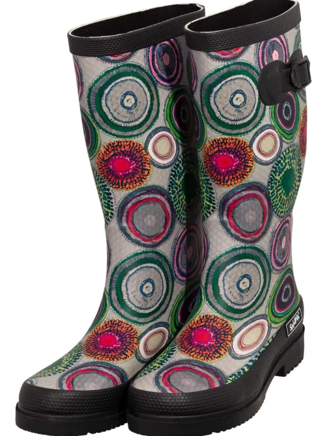 Regenstiefel Anja in schwarz/multi>Bockstiegel