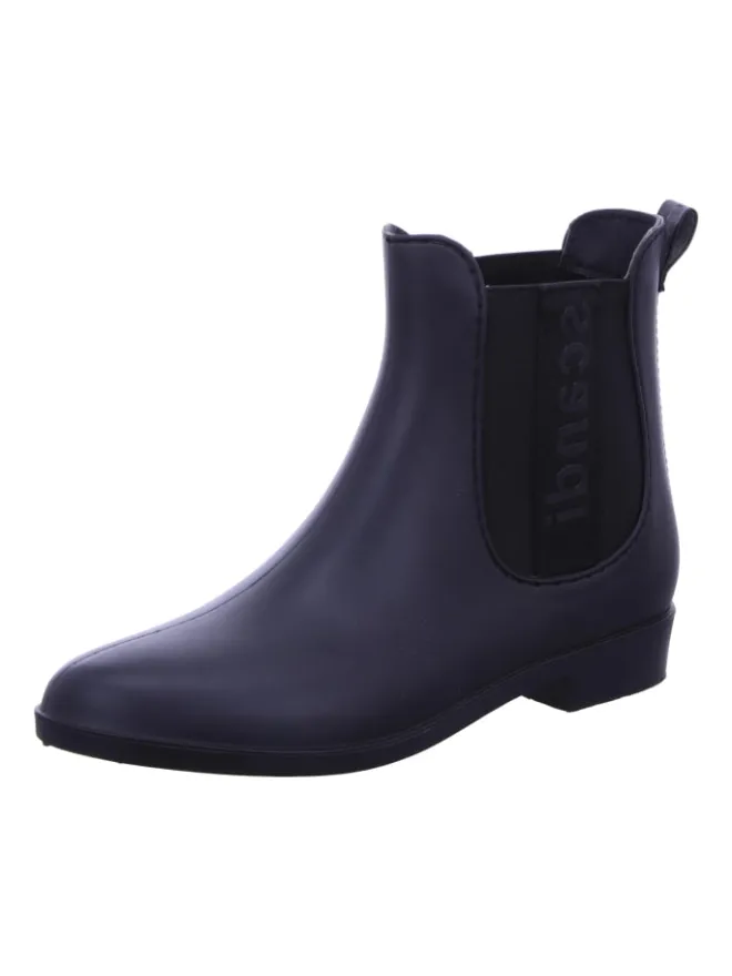 Scandi Gummistiefel^Regenstiefel Gefüttert in schwarz