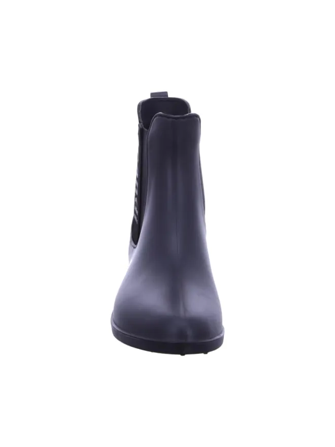 Scandi Gummistiefel^Regenstiefel Gefüttert in schwarz