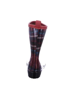 Scandi Gummistiefel^Regenstiefel Gefüttert in rot