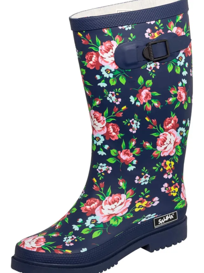 Bockstiegel Gummistiefel^Regenstiefel Julia in dunkelblau/multi