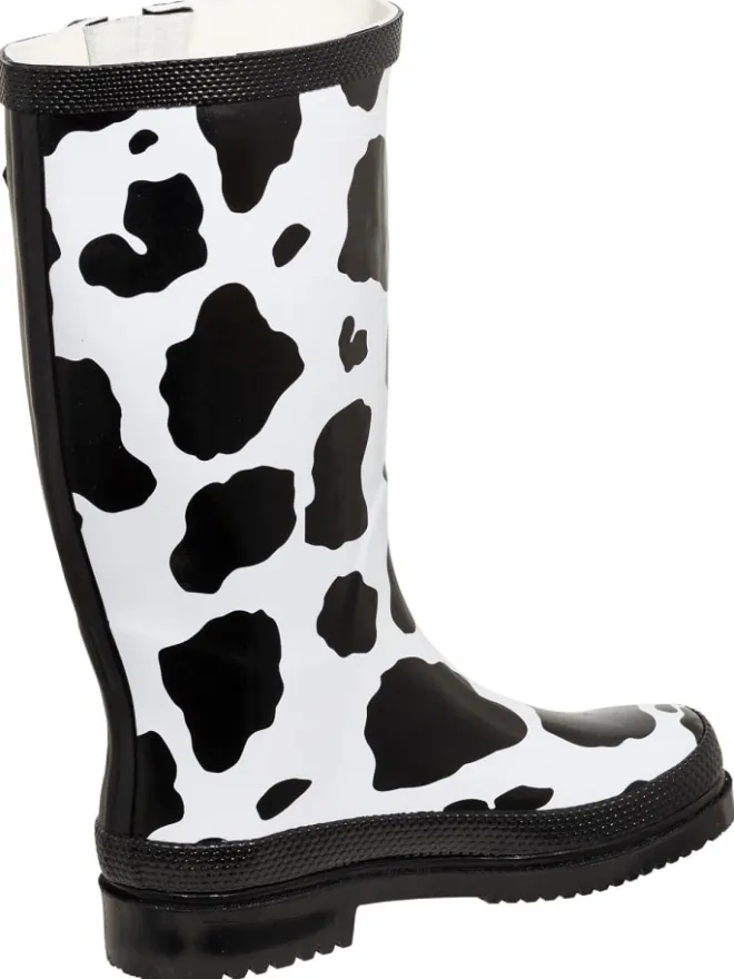 Bockstiegel Gummistiefel^Regenstiefel KUH in schwarz/weiß