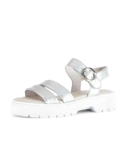 Gabor Sandalen^Riemchensandalen in silber