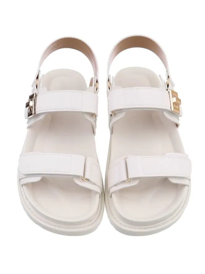 Ital-Design Sandalen^Sandale & Sandalette in Weiß