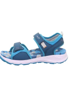 superfit Sandalen·Sandalen^Sandale "Criss cross" in Blau/ Hellblau/ Weiß