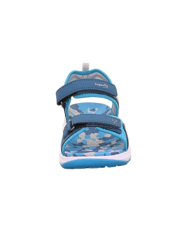superfit Sandalen·Sandalen^Sandale "Criss cross" in Blau/ Hellblau/ Weiß