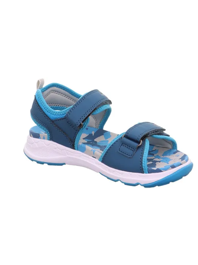 superfit Sandalen·Sandalen^Sandale "Criss cross" in Blau/ Hellblau/ Weiß